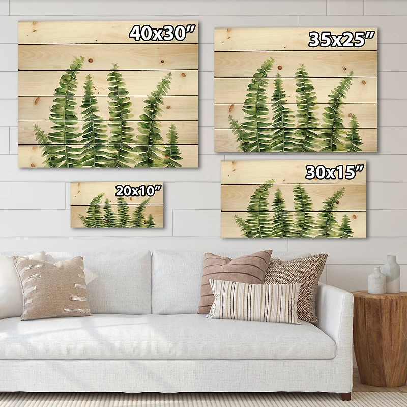 Designart - Fern Leaves Detail II