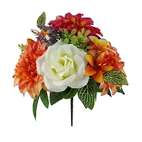 11.5" Orange Mixed Dahlia & Rose Bush by Ashland®