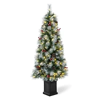 5ft. Pre-Lit Pine Artificial Christmas Porch Tree
