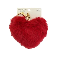 Blue Moon Studio™ Fuzzy Heart Bag Charm