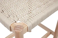 Hello Honey® Fernway 25" Solid Wood and Woven Rope Counter Height Stool