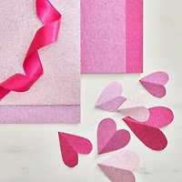12 Packs: 24 ct. (288 total) Pink Hues Glitter 8.5" x 11" Cardstock Paper by Recollections™