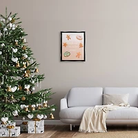 Stupell Industries Those Who Bake Holiday Cookies Framed Floater Canvas Wall Art