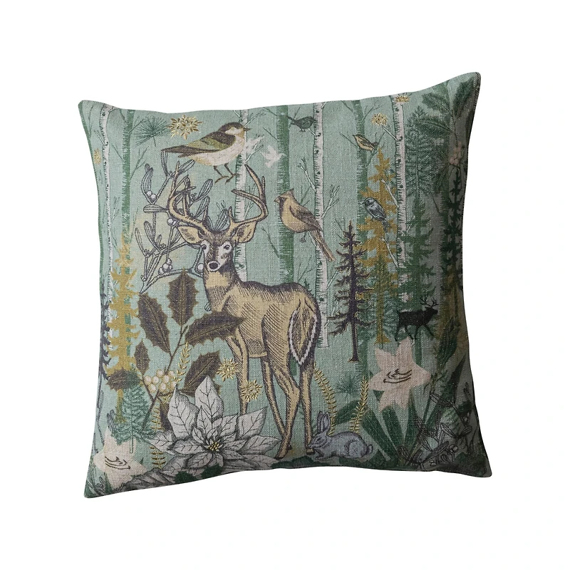 Hello Honey® Green Fauna Accent Pillow