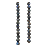 Blue Marbled Impression Jasper Round Beads, 10mm by Bead Landing™ 
