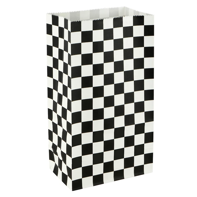Black & White Checker Favor Bags, 12ct. by Celebrate It™