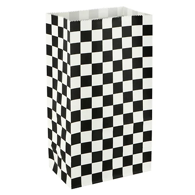 Black & White Checker Favor Bags, 12ct. by Celebrate It™