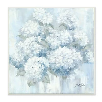 Stupell Industries Soft Blue Hydrangea Painting Blooming Flower Petals,12" x 12"