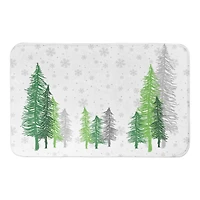Designs Direct Merry Christmas Forest 34" x 21" Bath Mat