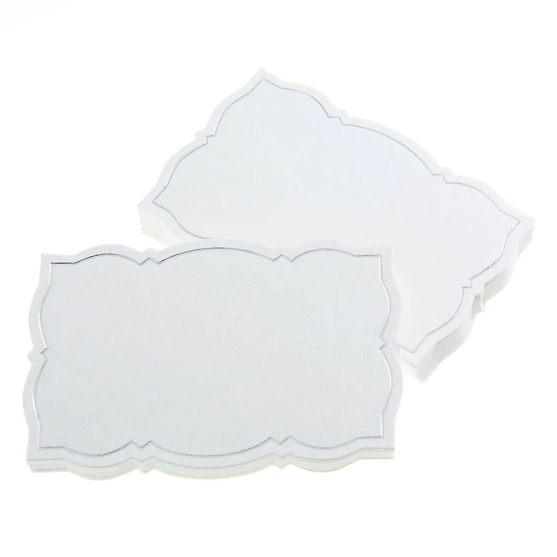 Ornate Silver Border Place Cards, 50ct. by Celebrate It™