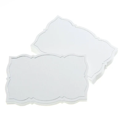 Ornate Silver Border Place Cards, 50ct. by Celebrate It™
