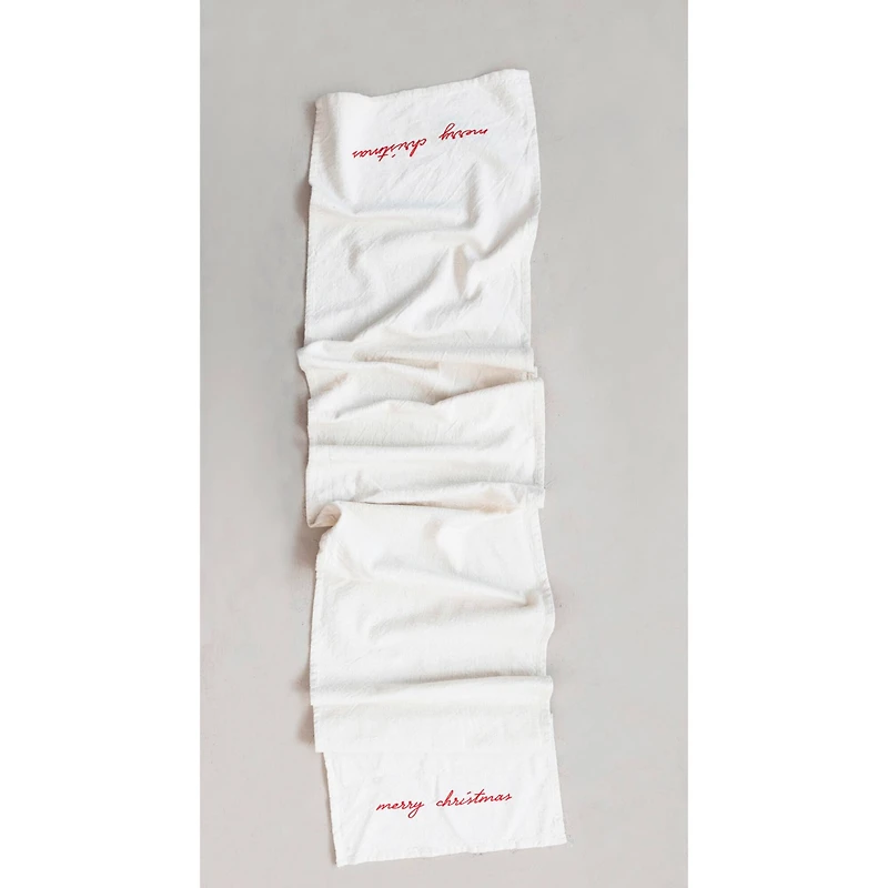 Hello Honey® 6ft. Embroidered Cotton Table Runner