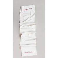 Hello Honey® 6ft. Embroidered Cotton Table Runner