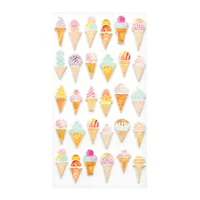 Ice Cream Cones Puffy Stickers by Recollections™