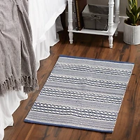 DII® French Blue Dobby Stripe Hand-Loomed Rug, 2ft. x 3ft.