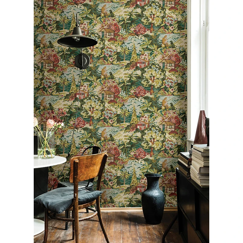 Caroline et Bettina Spice le Forestier Peel & Stick Wallpaper
