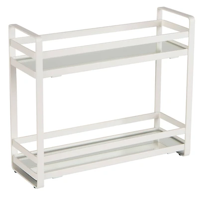 Home Details 2-Tier Slim Flat Vanity Stand