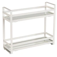 Home Details 2-Tier Slim Flat Vanity Stand