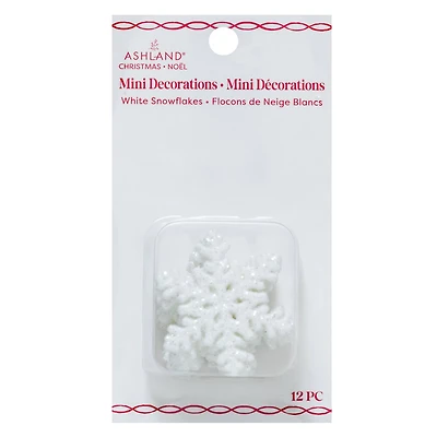 Mini White Snowflake Decorations, 12ct. by Ashland®