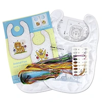 Design Works™ ABC Fun Bibs Stamped Cross Stitch Kit