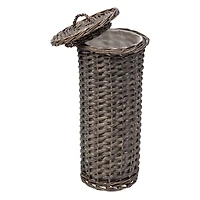 Honey Can Do 7-Piece Split Willow Woven Bathroom Storage Basket Set