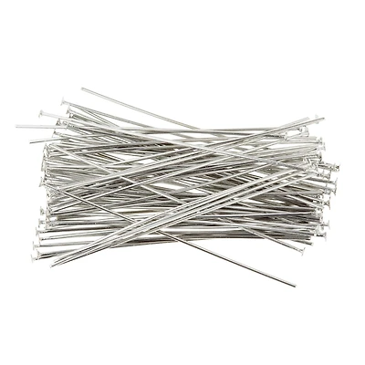 12 Pack: Rhodium Head Pins, 2" by Bead Landing™