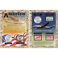 American Coin Treasures America Takes Flight Coin & Stamp Collection