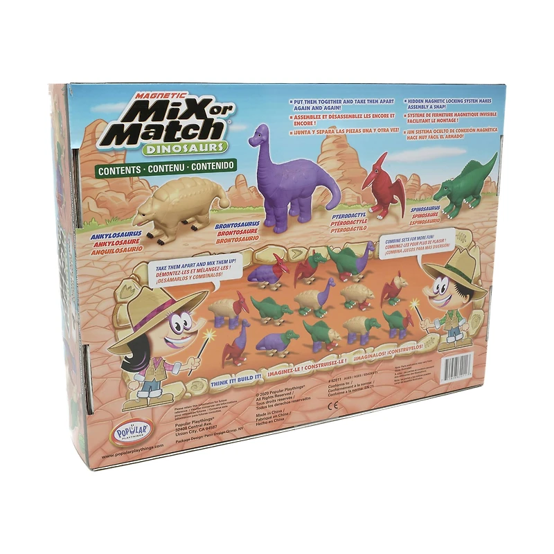 Magnetic Mix or Match Dinosaurs Set No.2