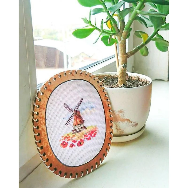 Alisa Windmill In A Poppy Field Cross Stitch Kit