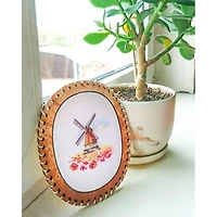 Alisa Windmill In A Poppy Field Cross Stitch Kit