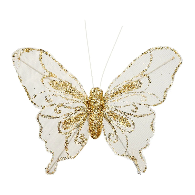 8 Packs: 3 ct. (24 total) Glitter Butterfly Embellishments by Ashland