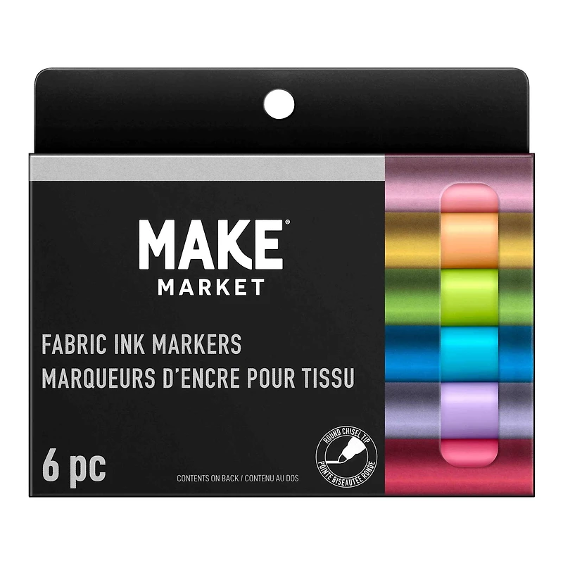 12 Packs: 6 ct. (72 total) Graffiti Fabric Markers by Make Market