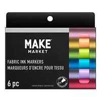 12 Packs: 6 ct. (72 total) Graffiti Fabric Markers by Make Market