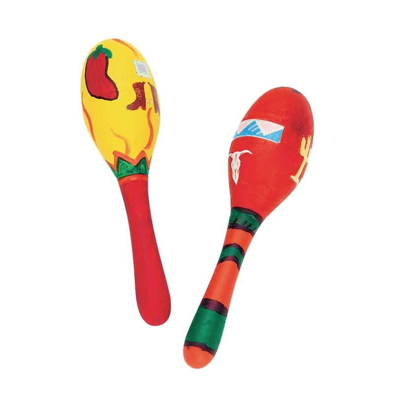 S&S® Worldwide Wooden Maracas Kit