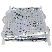 6.5ft. Silver Holographic Disco Ball Fringe Curtain by Celebrate It™