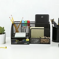 Mind Reader 7-Compartment Desk Organizer Supplies & Accessories Storage