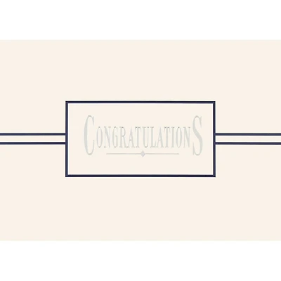 JAM Paper Formal Blank Congratulations Cards & Envelopes Set