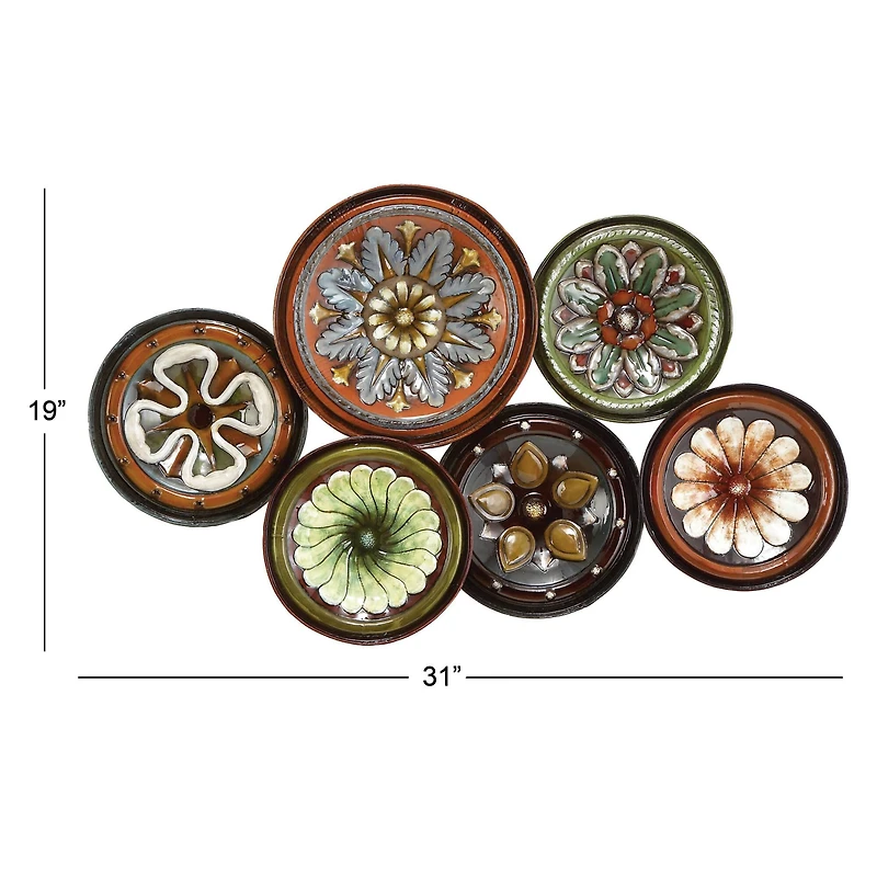 Black Metal Rustic Wall Decor, 31" x 19"