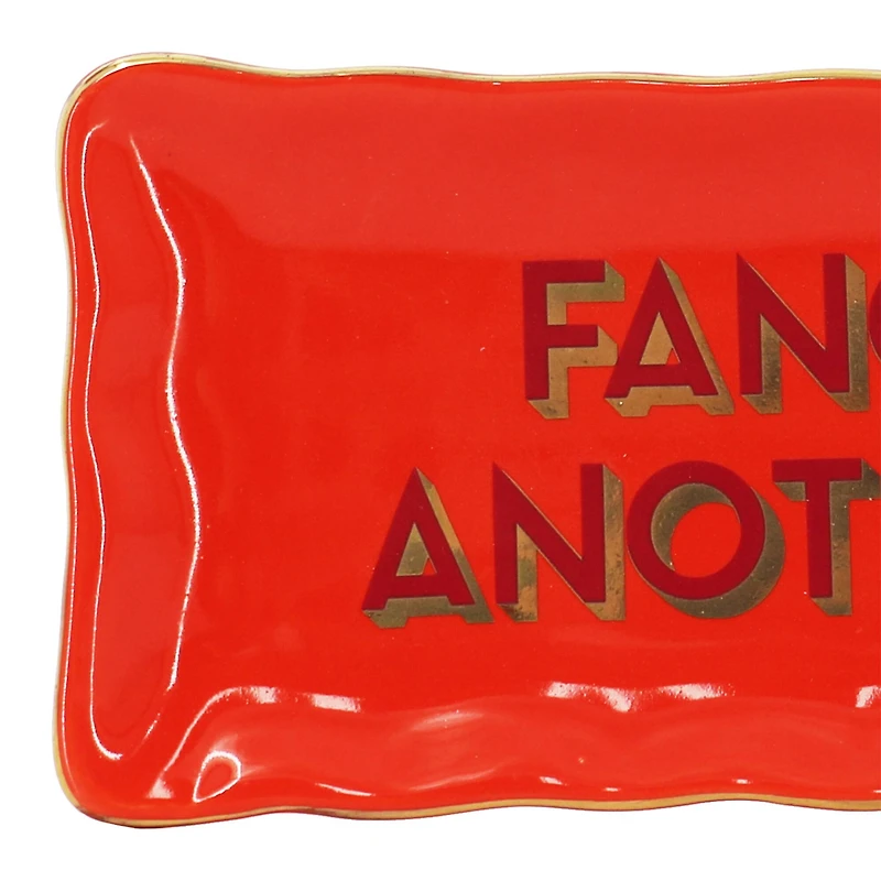 6.75" Red Fancy Another Ceramic Plate by Ashland®