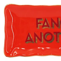 6.75" Red Fancy Another Ceramic Plate by Ashland®