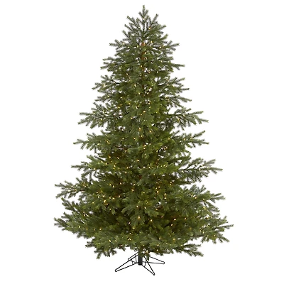 7.5ft. Pre-Lit South Carolina Spruce Real Touch Artificial Christmas Tree, Warm White LED Lights