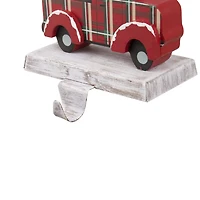 Glitzhome® 6" Red Car & Truck Stocking Holder Set