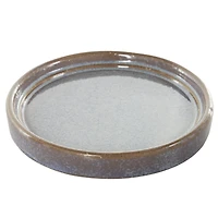 Blue Geometric Oval Patterned Ceramic Planter Set