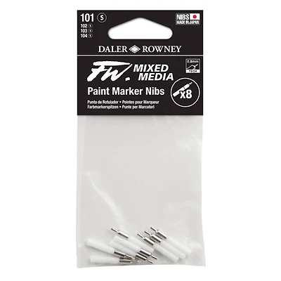 Daler-Rowney® 101 Small FW Empty Paint Marker 8 Nib Set