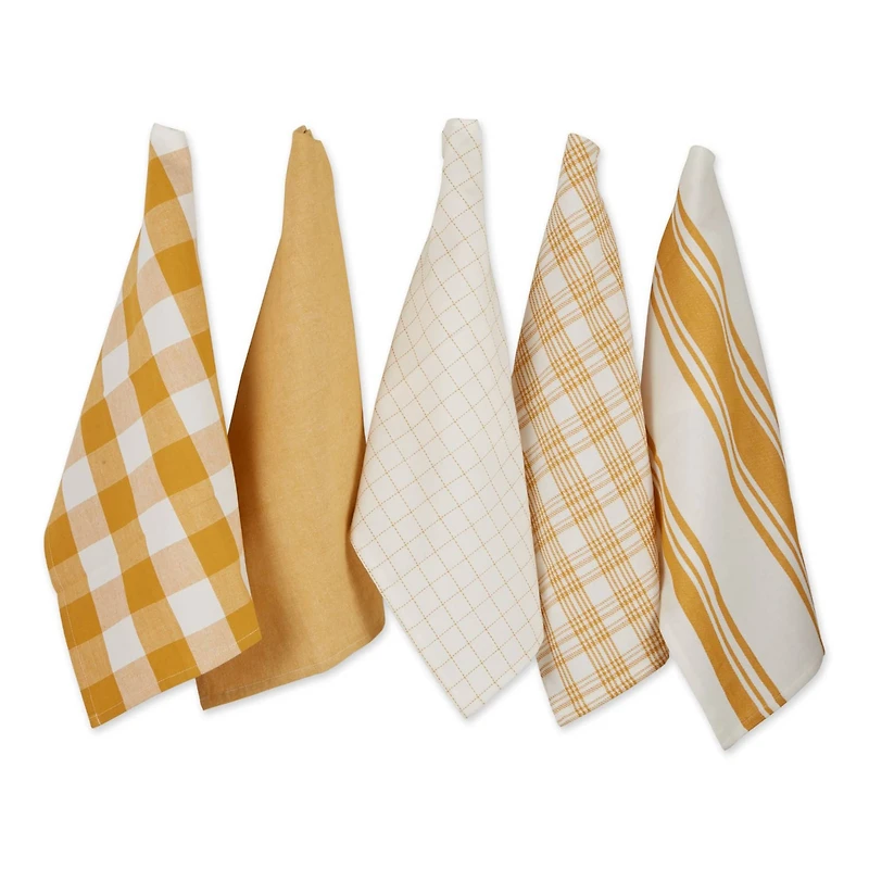 DII® Honey Gold Everyday Dish Towels, 5ct.