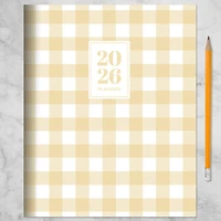 2026 Gingham Wheat Medium Monthly Planner