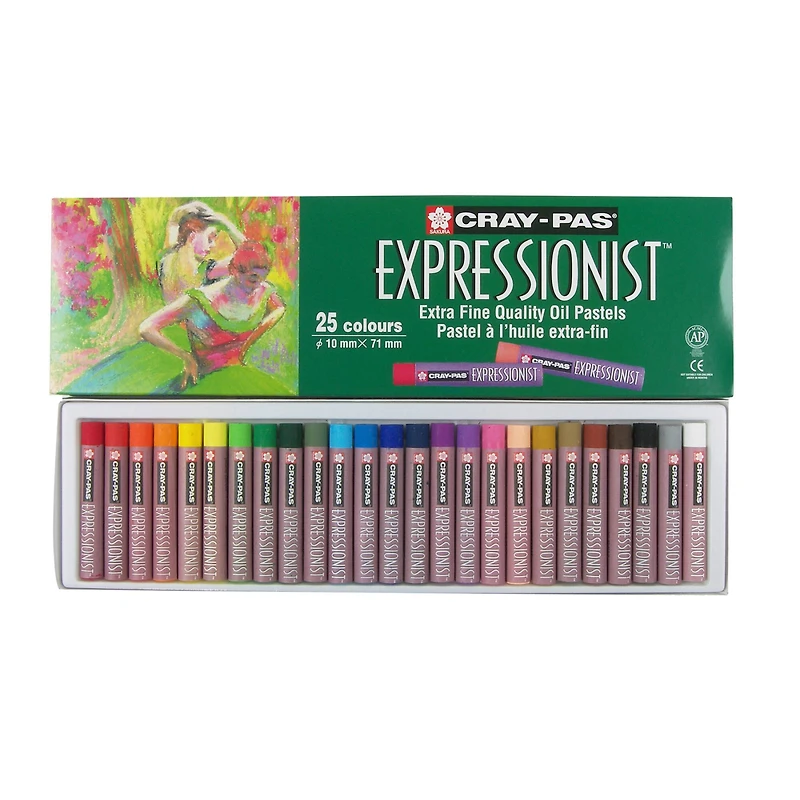 Sakura Cray-Pas Expressionist Oil Pastel Set, 25-Colors