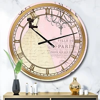 Designart 'French Chandeliers Couture Ii Glam Wall Clock