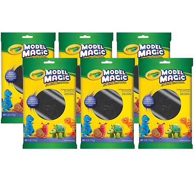 Crayola® Model Magic® 4oz. Black Modeling Compound, 6ct.