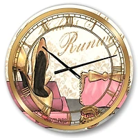 Designart 'Gold Fabulous Life Style I Glam Wall Clock